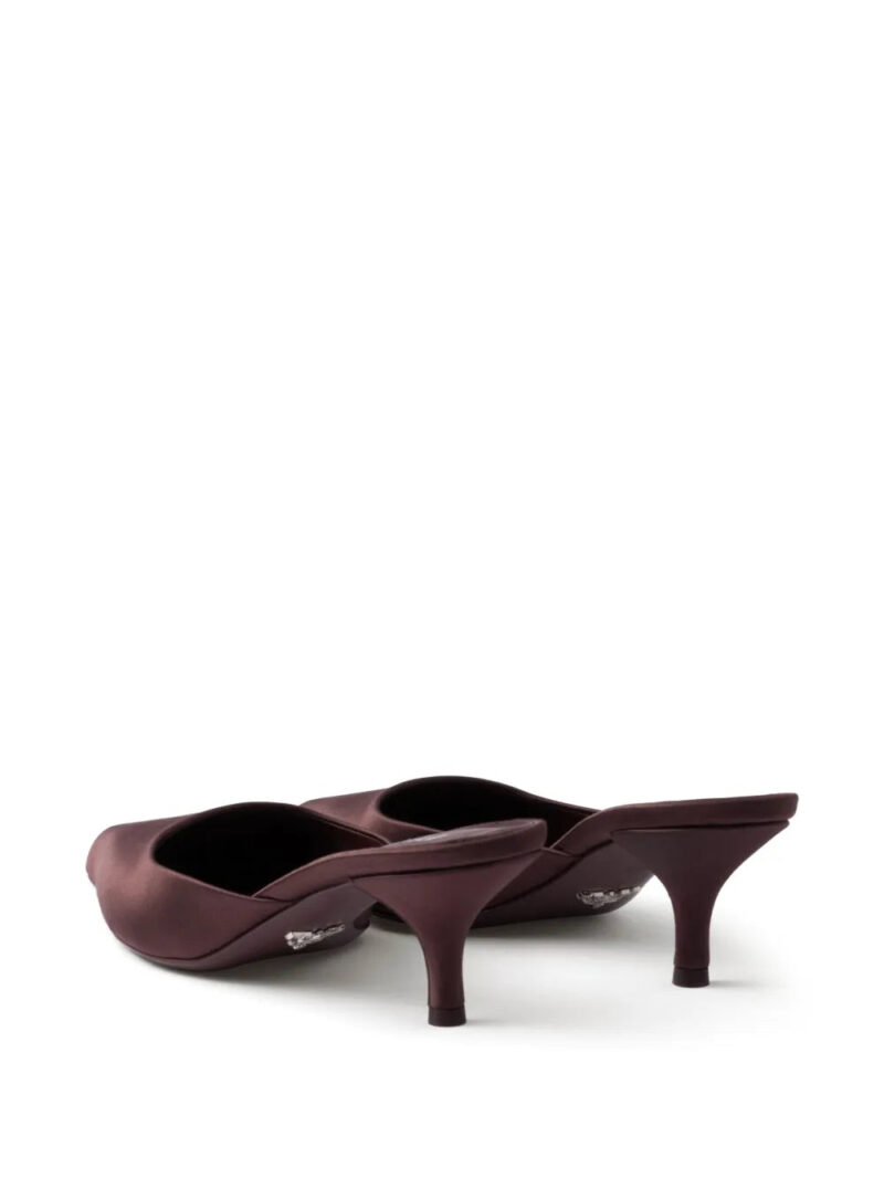 Prada 55mm satin mules