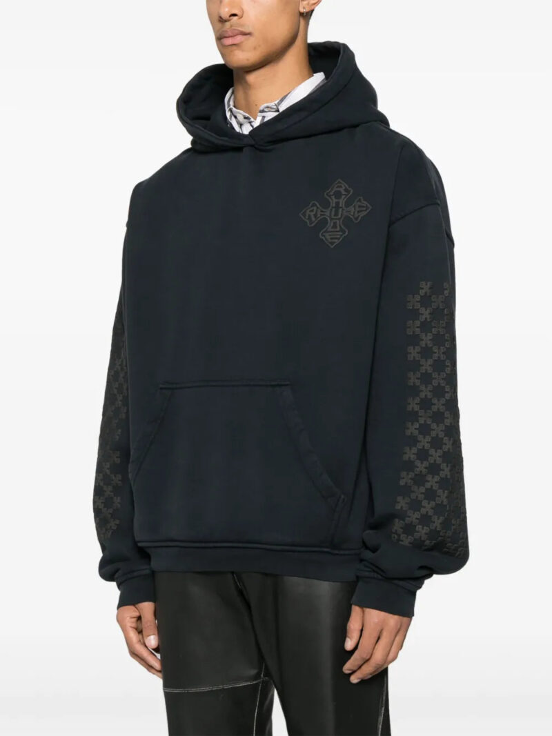 RHUDE cross-logo hoodie