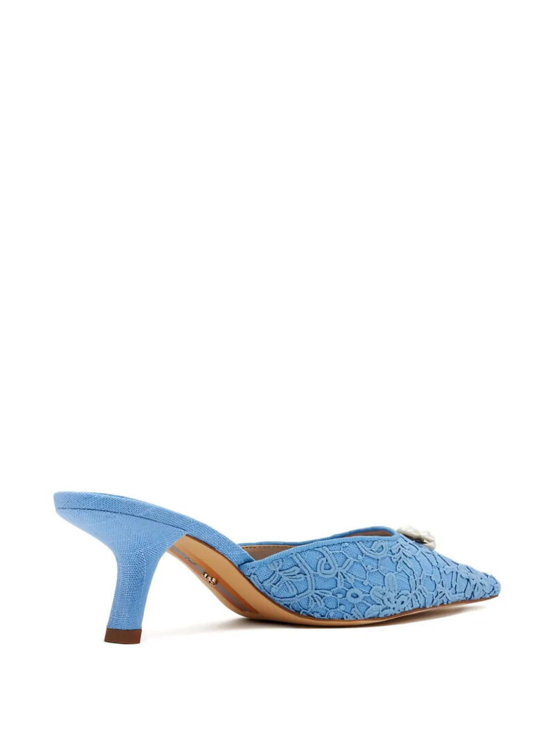 Sam Edelman 60mm lace-embellished pointed-toe mules