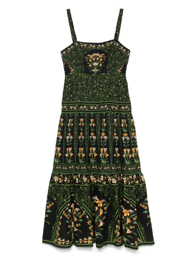 FARM Rio  flowers arch midi dress