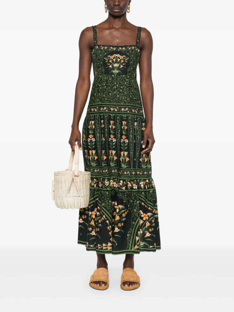 FARM Rio  flowers arch midi dress