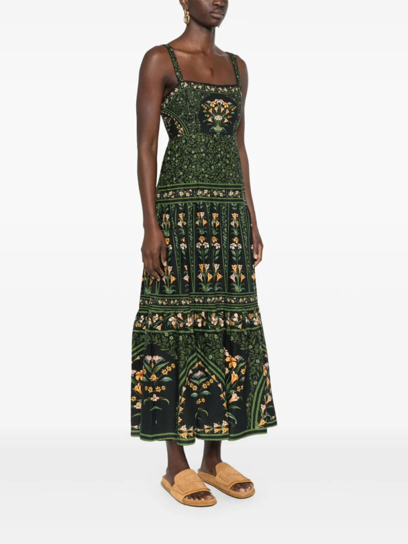 FARM Rio  flowers arch midi dress