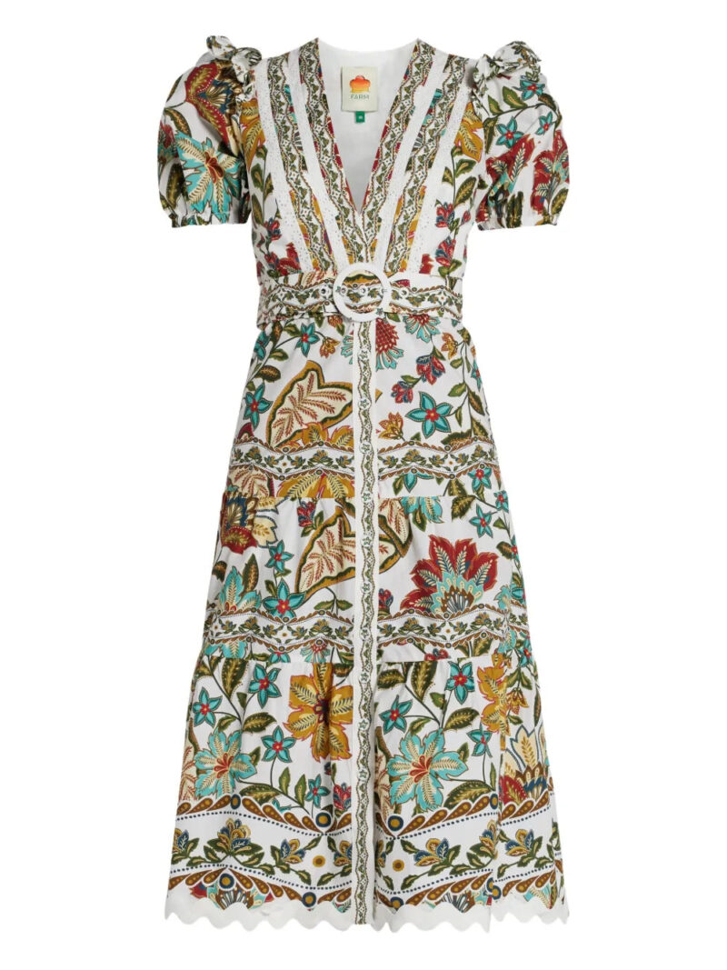 FARM Rio  Botanicals midi dress