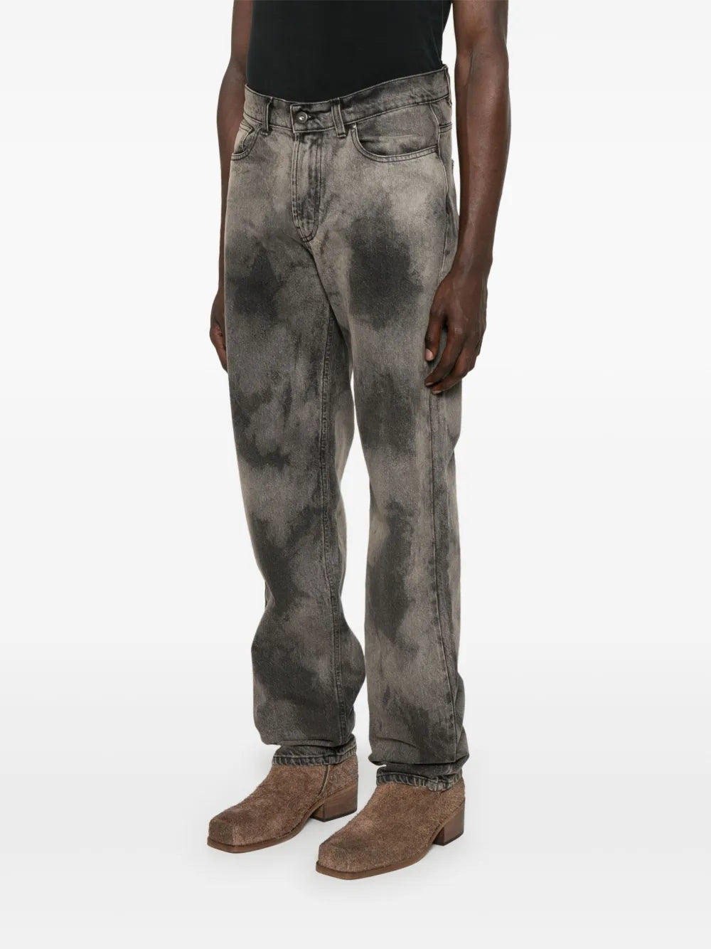 Salvatore Santoro marbled-effect jeans - Image 3