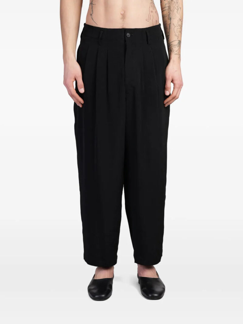Y's pleat-detailing trousers