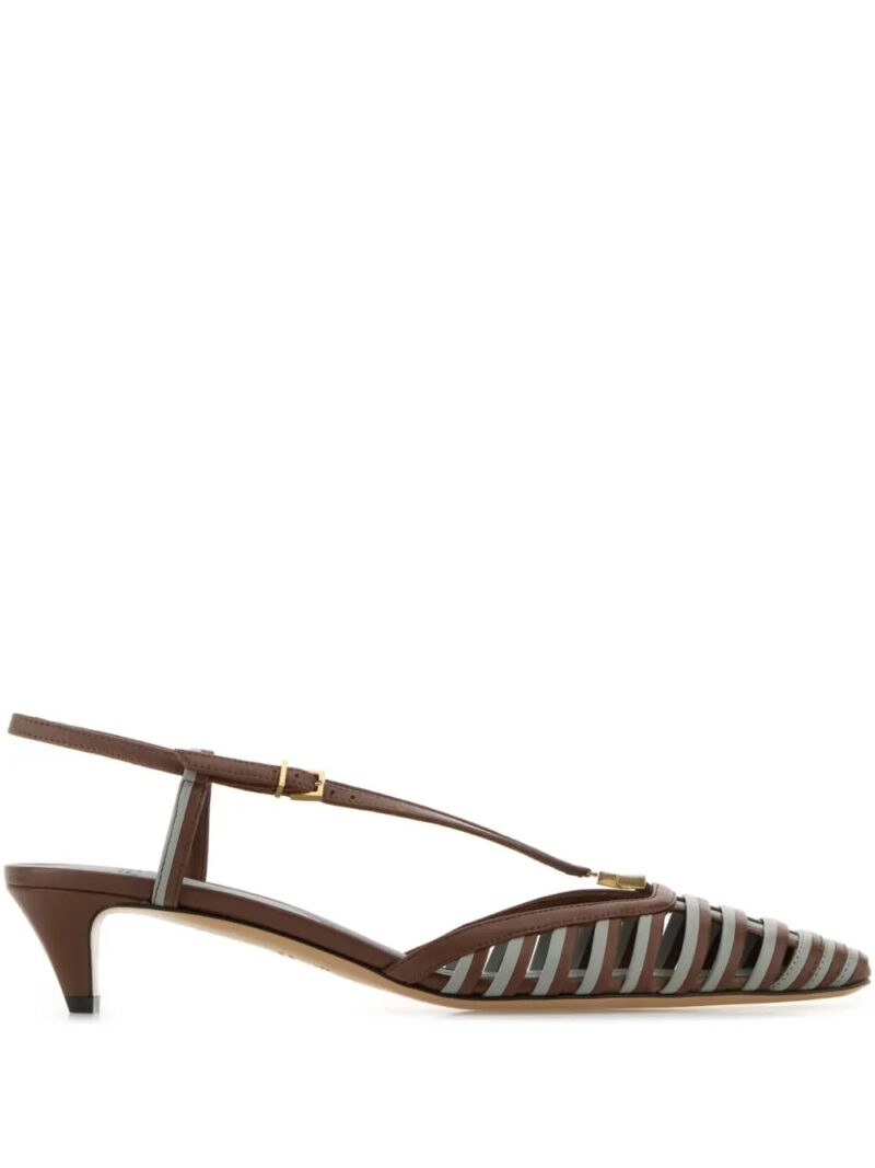 FENDI  40mm FFold slingback pumps