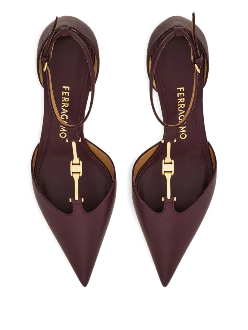 Ferragamo 40mm T-strap buckle pumps