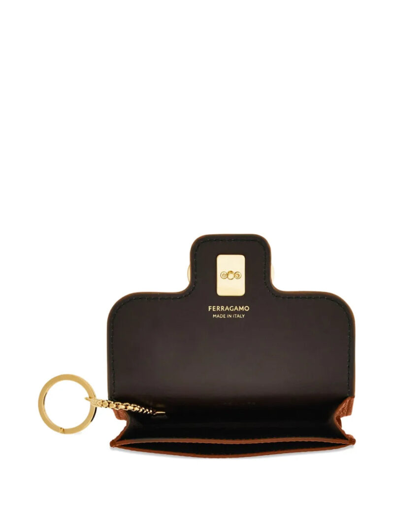 Ferragamo Gancini calfskin keyring wallet