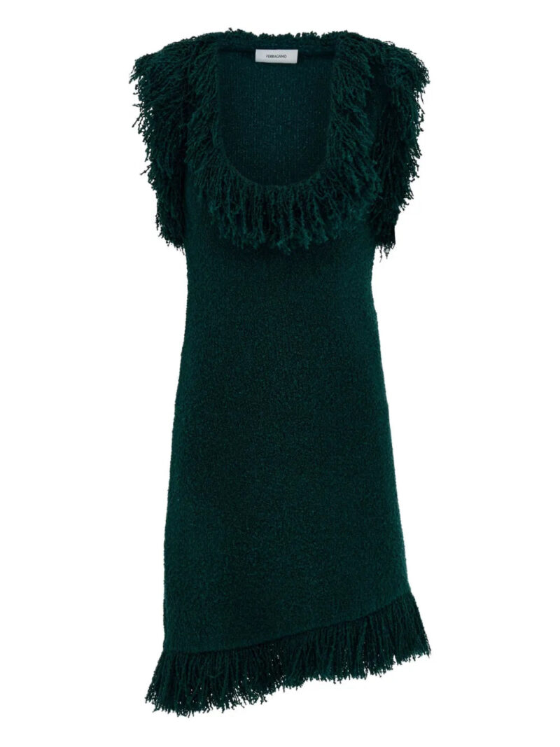 Ferragamo  fringe-detail mini dress