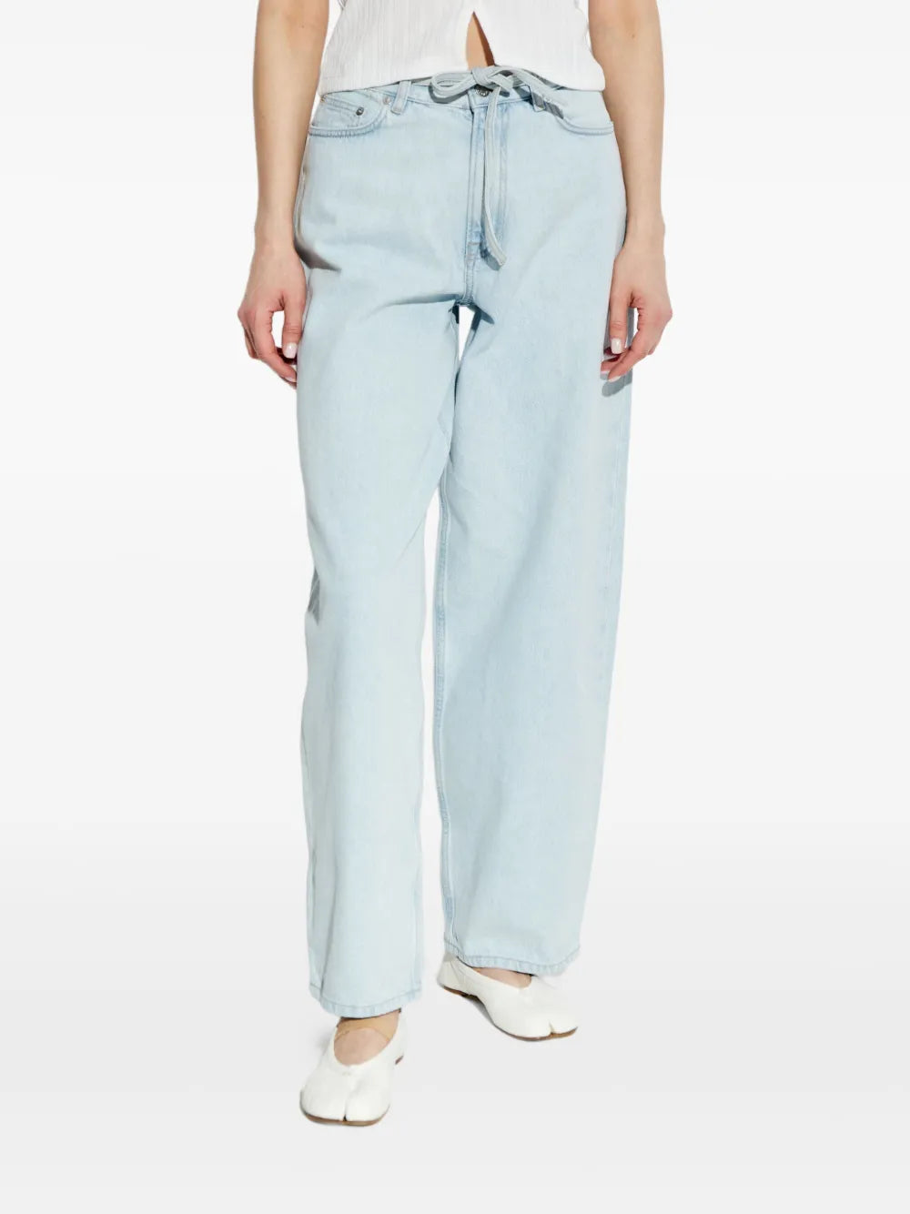 SAMSOE SAMSOE drawstring cotton jeans - Image 3