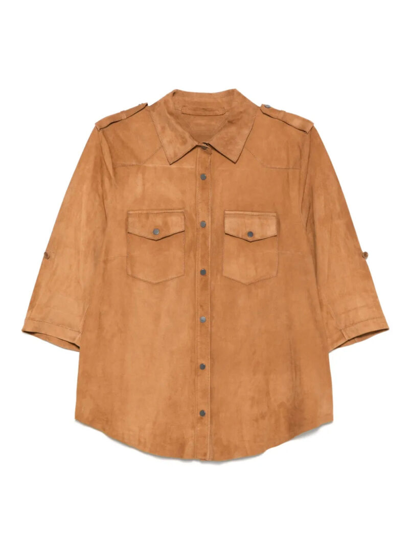 Salvatore Santoro  suede shirt