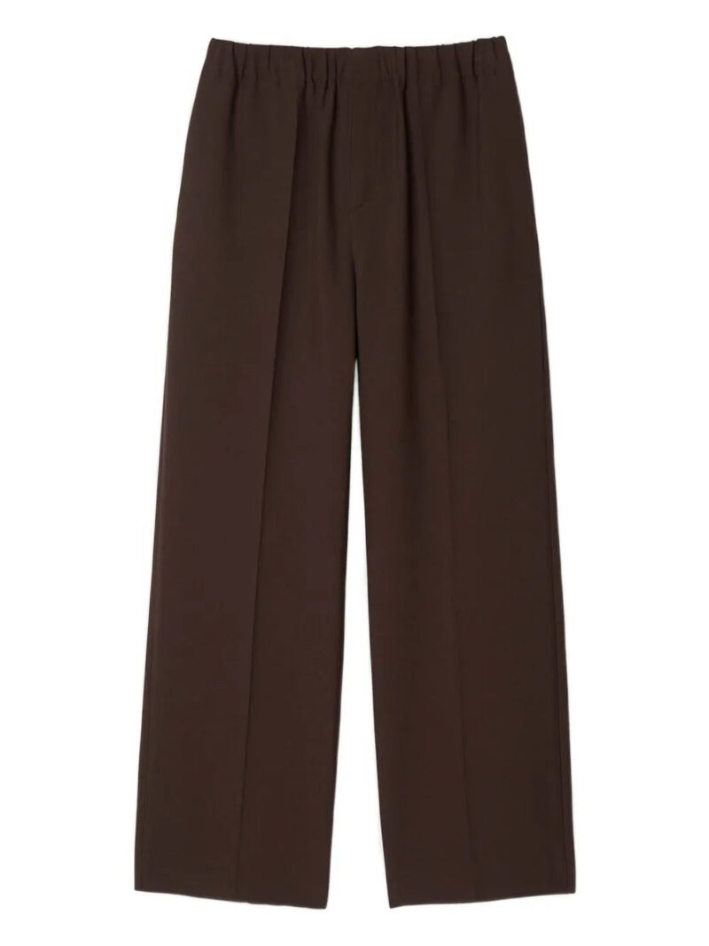 SANDRO elastic-waist pleated trousers