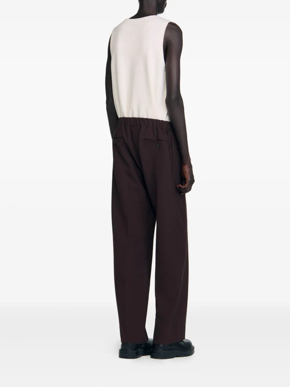 SANDRO elastic-waist pleated trousers - Image 4