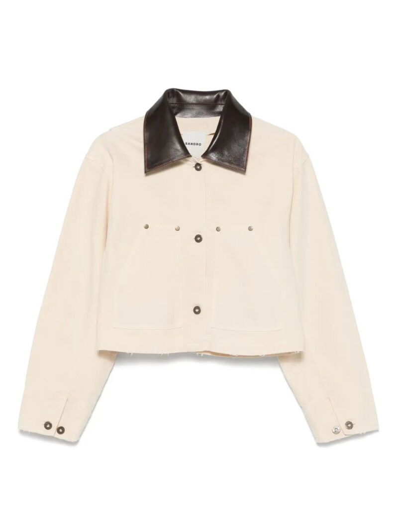 SANDRO  contrasting-collar jacket