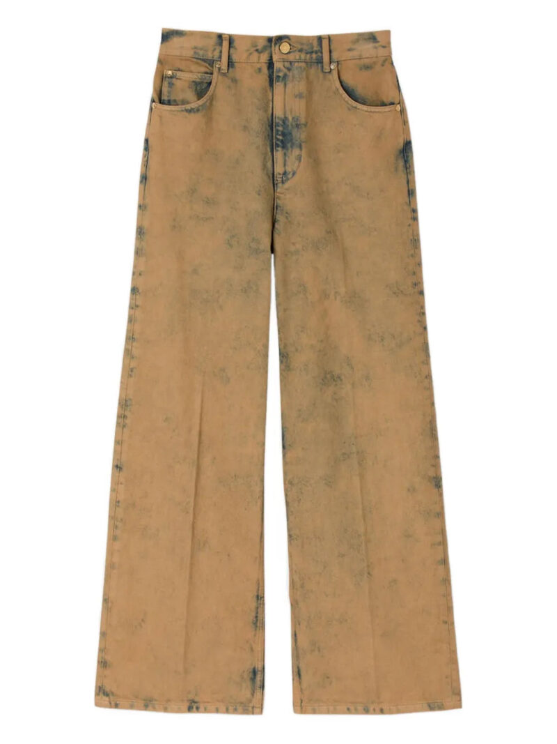 SANDRO  acid-wash five-pocket jeans