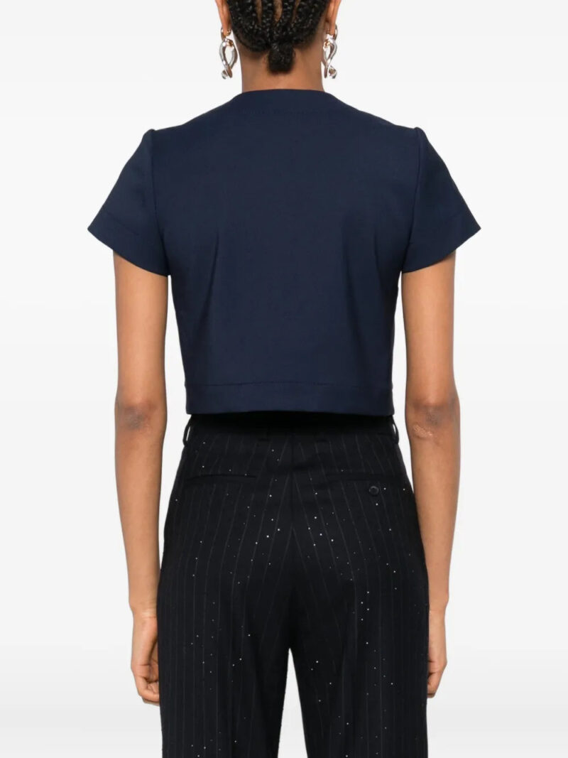 SANDRO button-fastening short-sleeve top