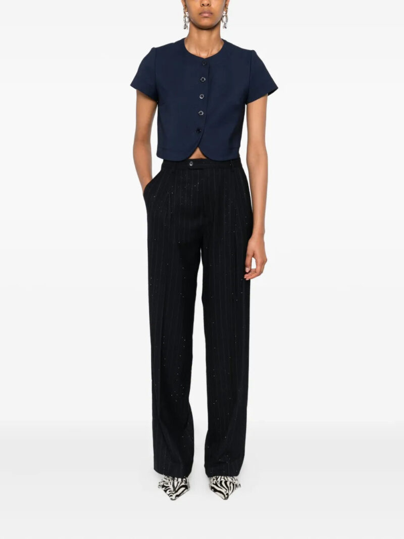 SANDRO button-fastening short-sleeve top