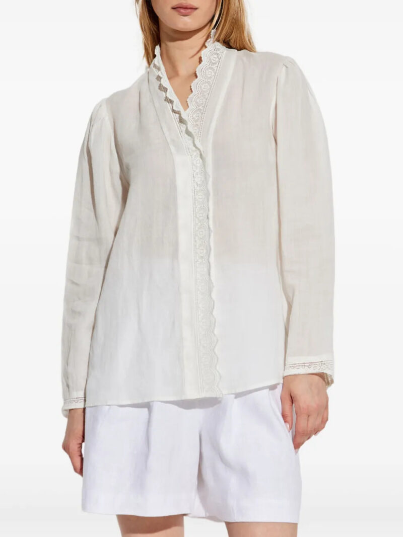 Posse  lace-detailing shirt
