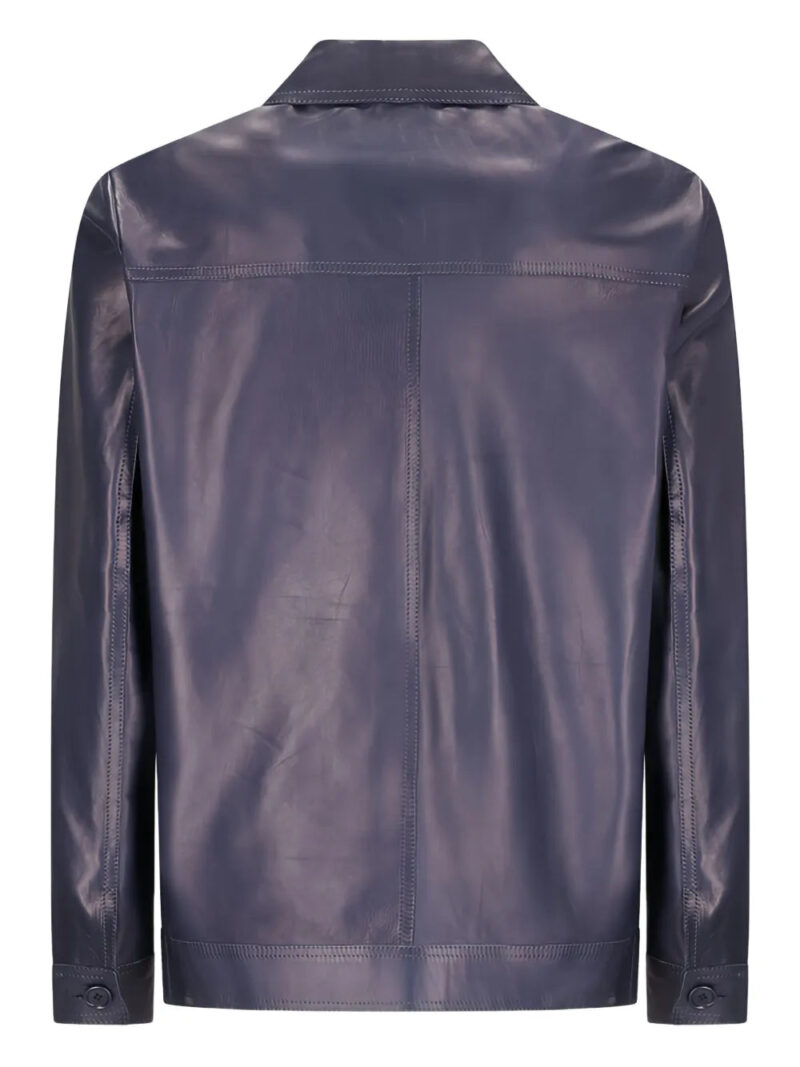 Salvatore Santoro leather shirt jacket
