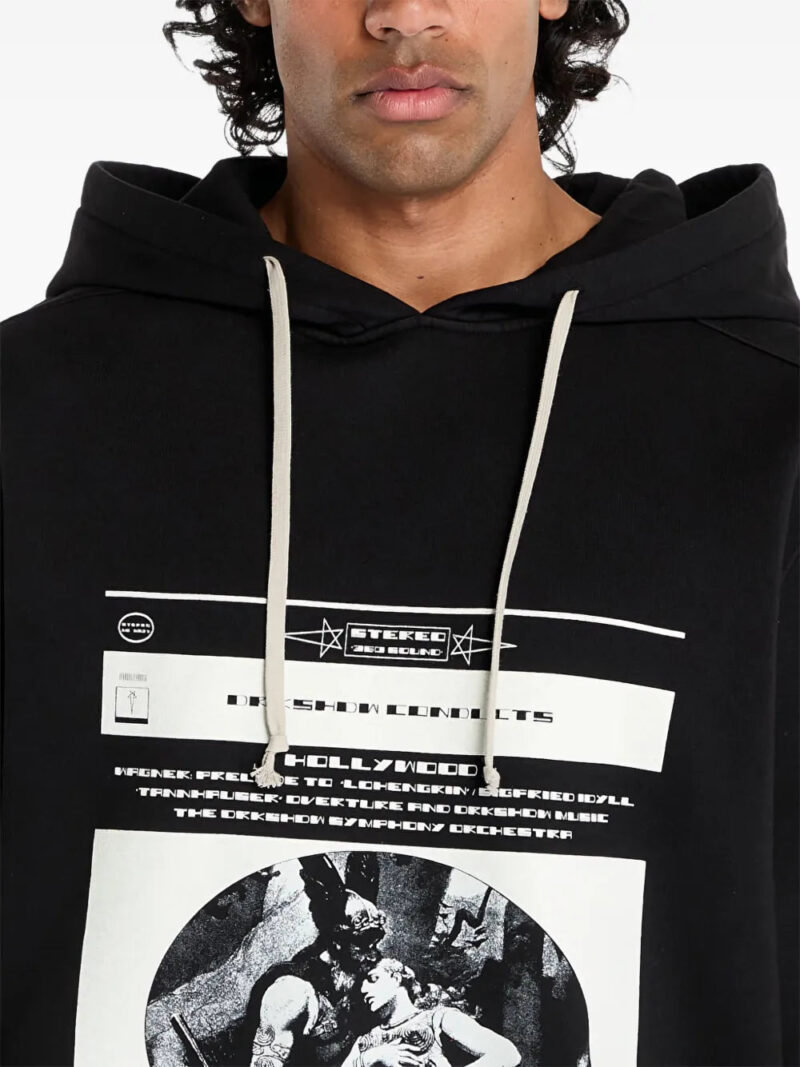 Rick Owens DRKSHDW graphic-print hoodie
