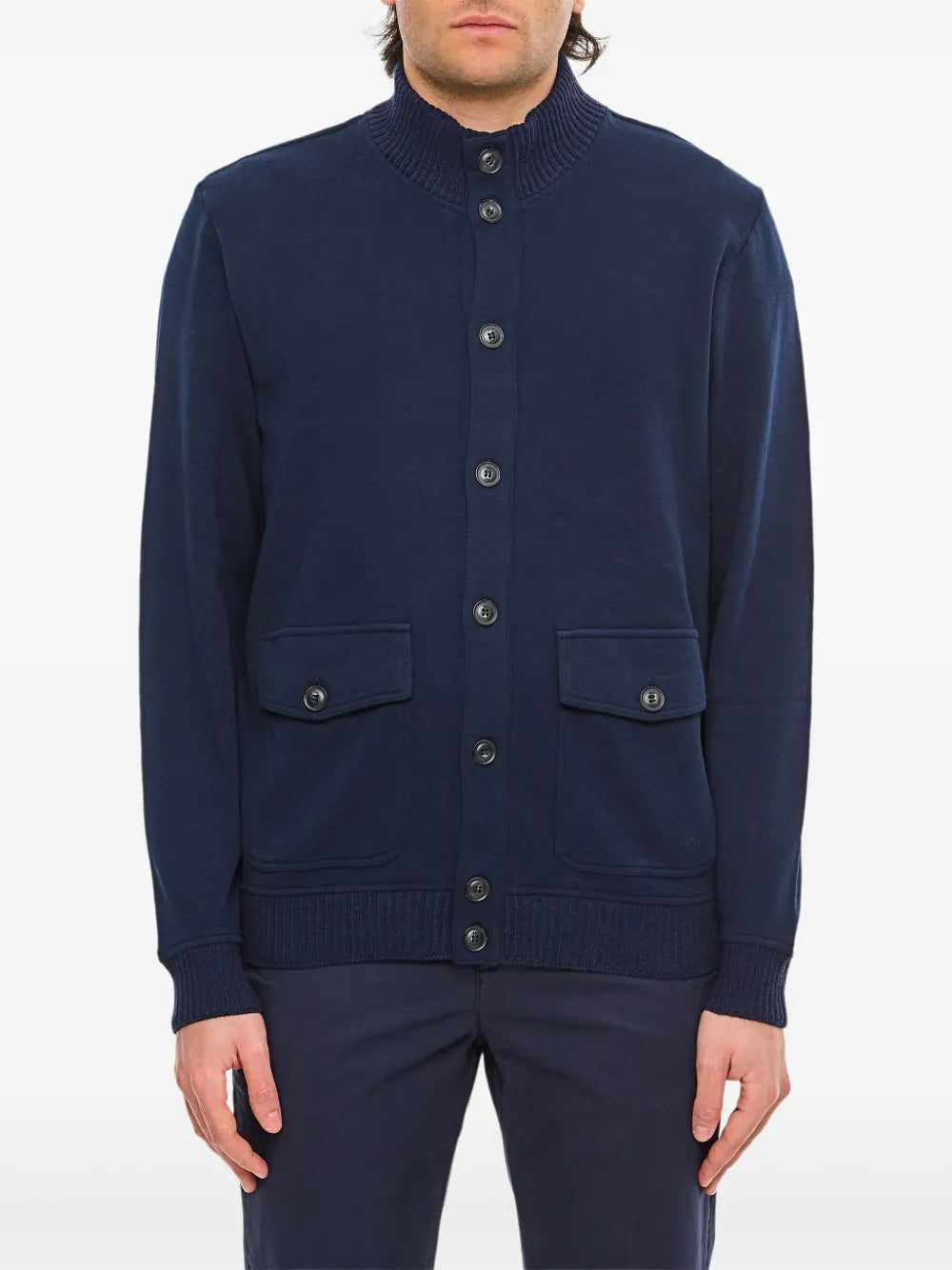 Fay mock-neck jacket