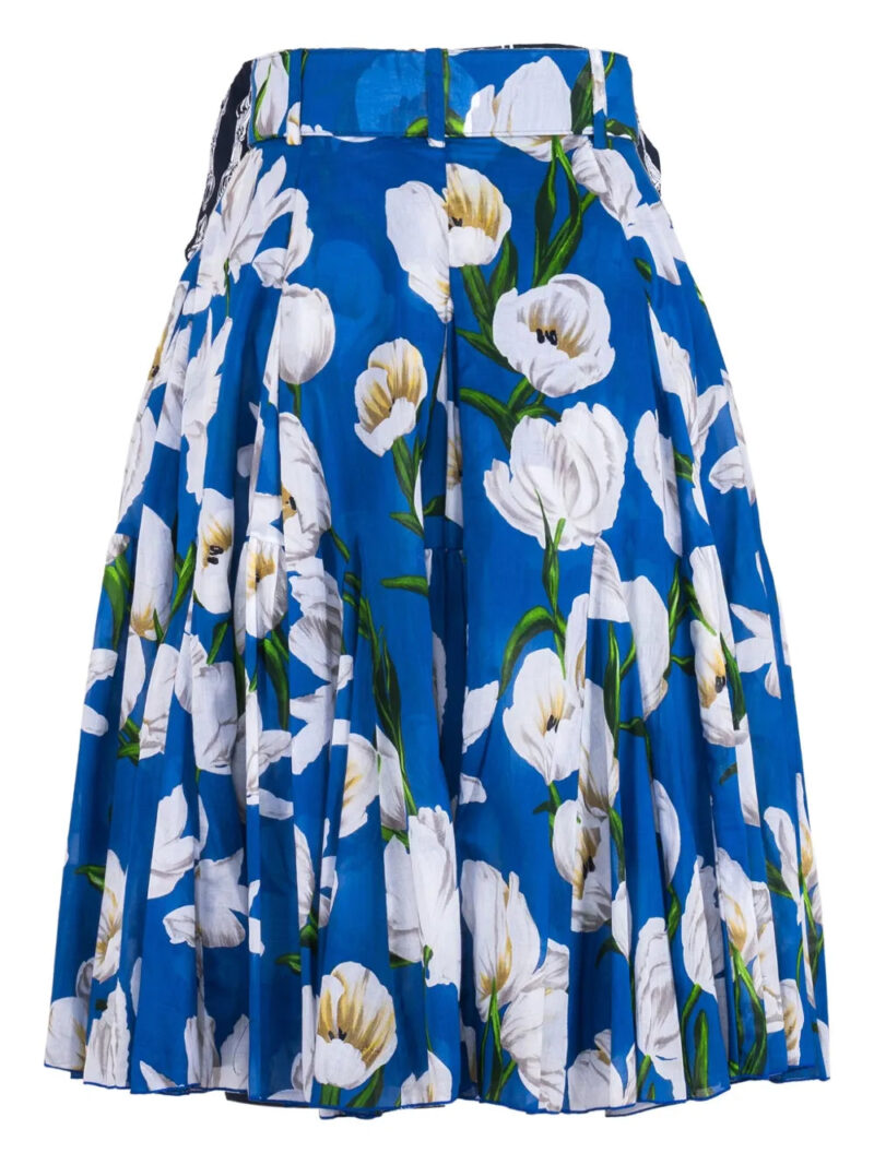 Samantha Sung  floral-pattern A-line midi-skirt