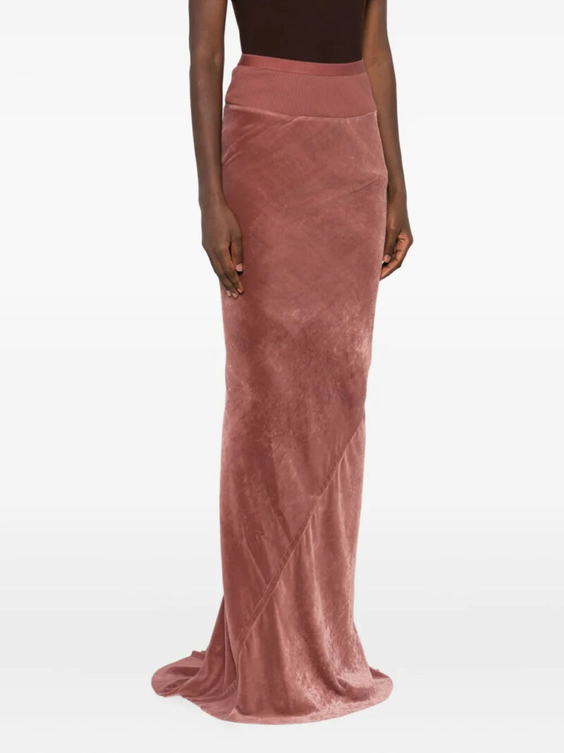 Rick Owens  ribbed-waistband fishtail skirt