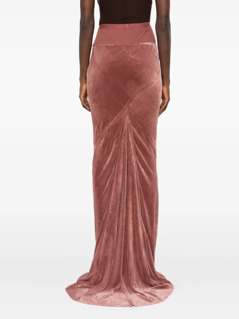 Rick Owens  ribbed-waistband fishtail skirt