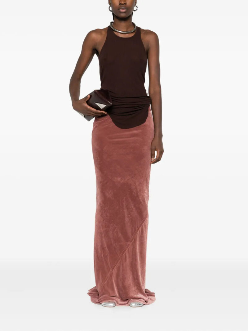 Rick Owens  ribbed-waistband fishtail skirt