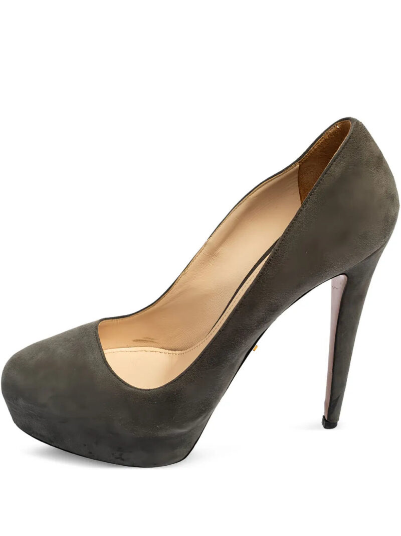 Prada  120mm suede platform pumps