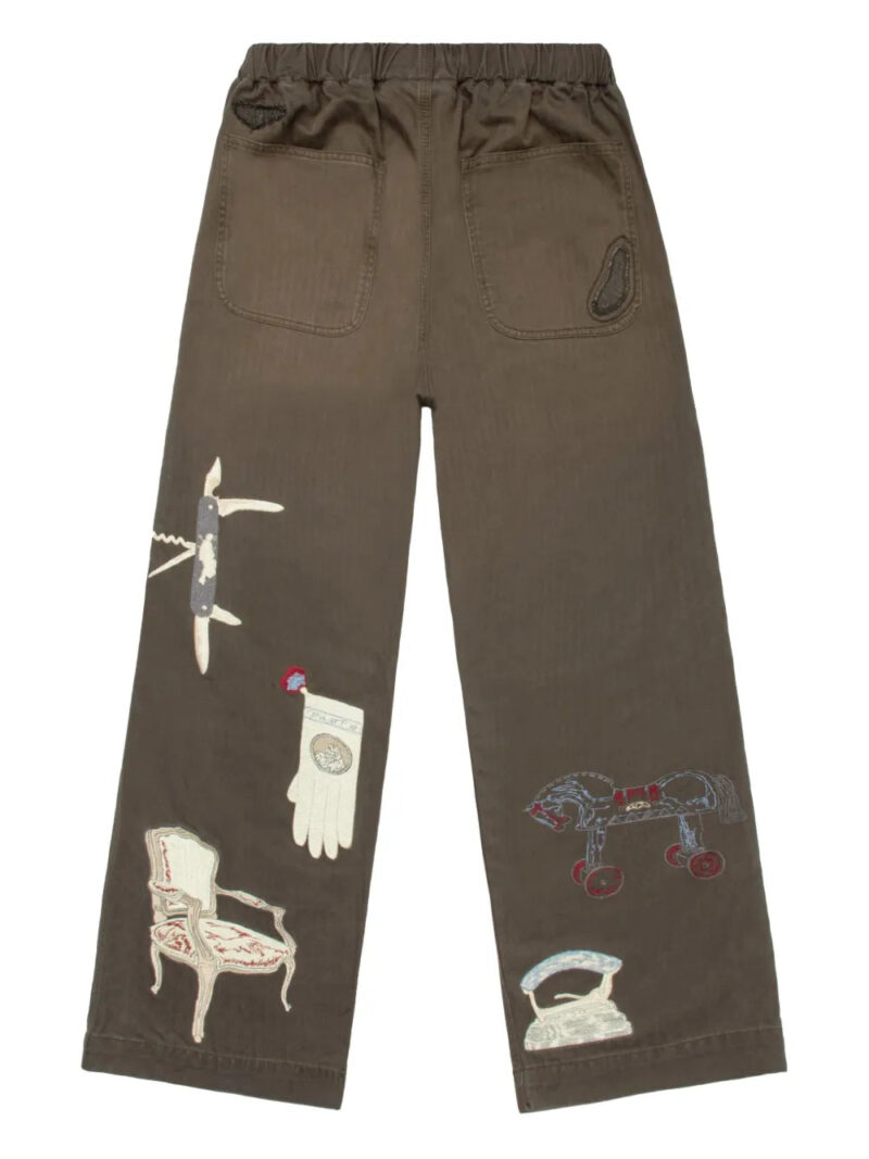 Samuel Zelig Antique embroidered patchwork trousers