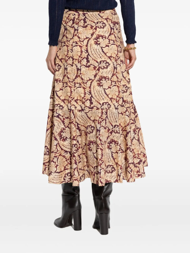 Ulla Johnson  floral-print asymmetric skirt