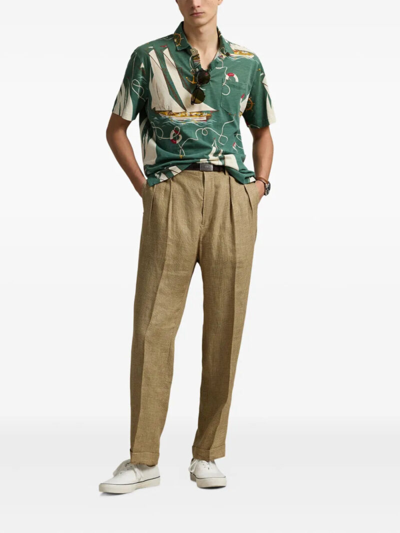 Polo Ralph Lauren sailboat-print short-sleeve polo shirt