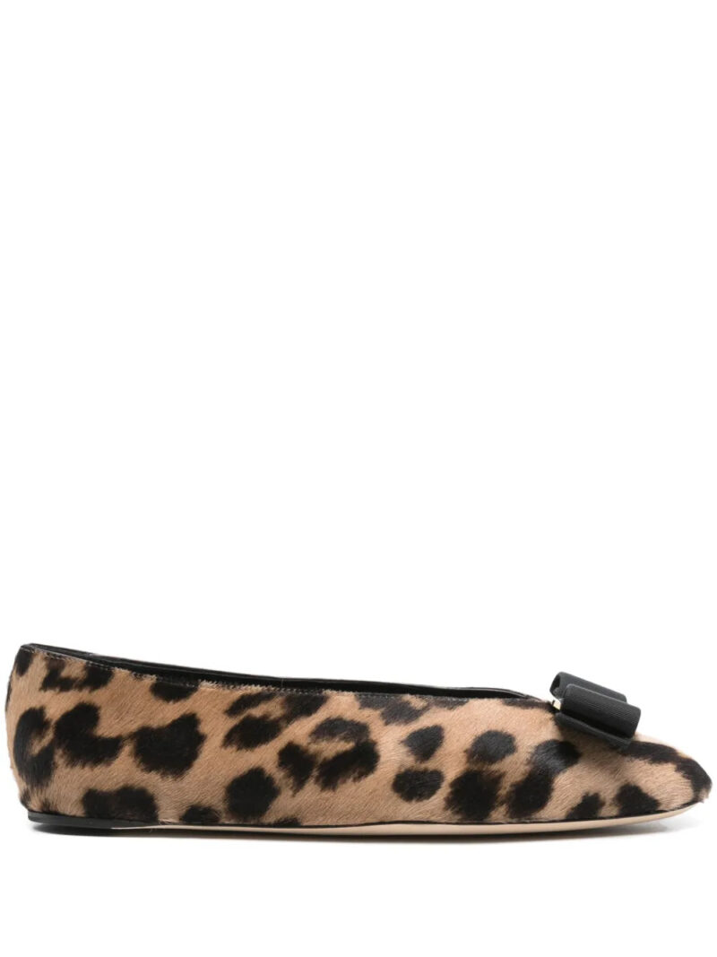 Ferragamo  leopard-print ballet flats