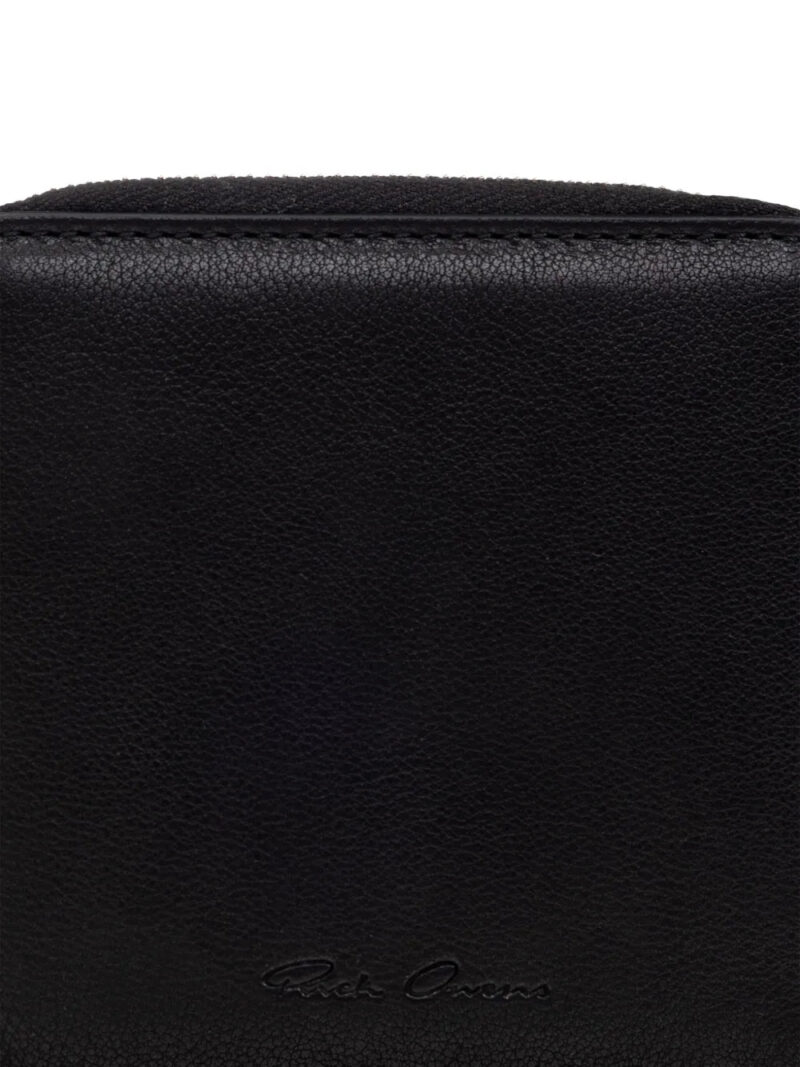 Rick Owens  zip-around leather wallet