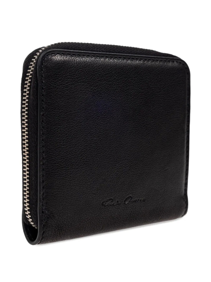 Rick Owens  zip-around leather wallet