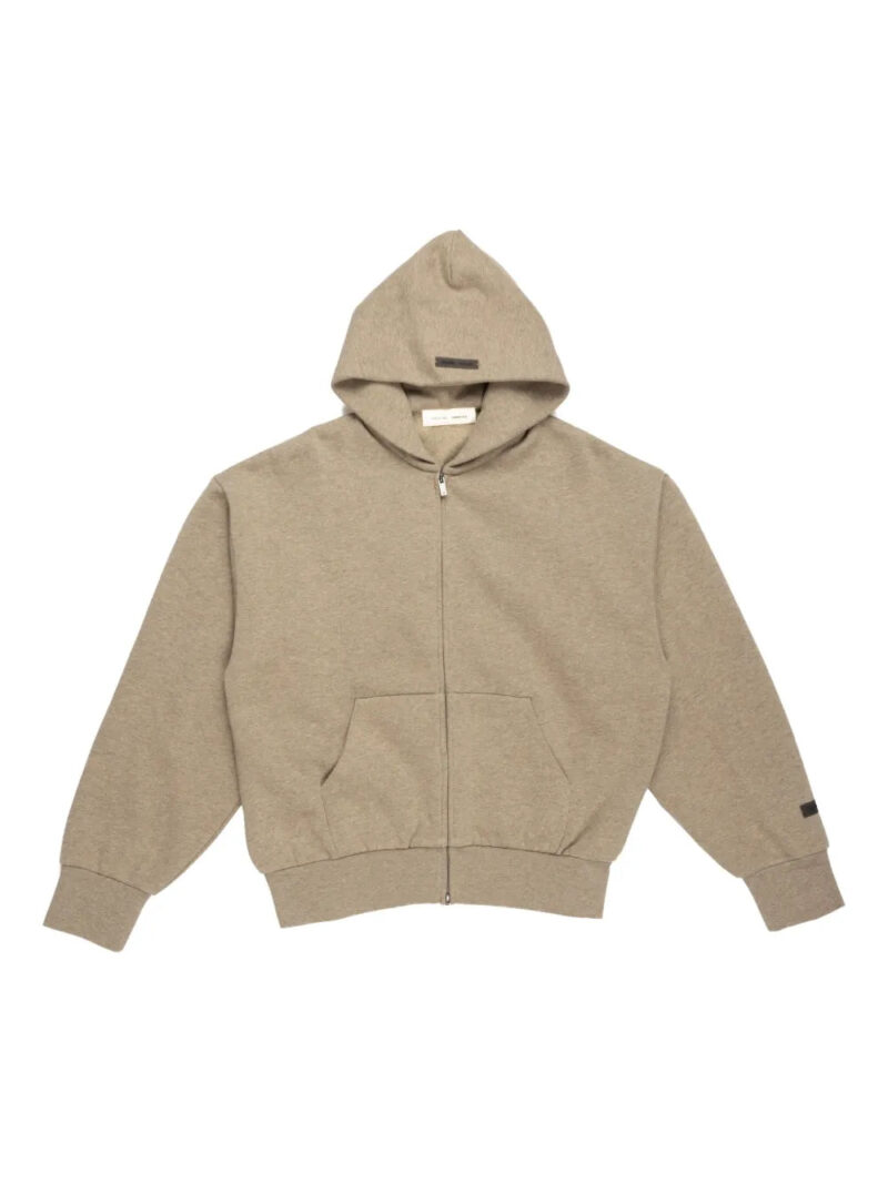 FEAR OF GOD ESSENTIALS  fleece zip-up hoodie