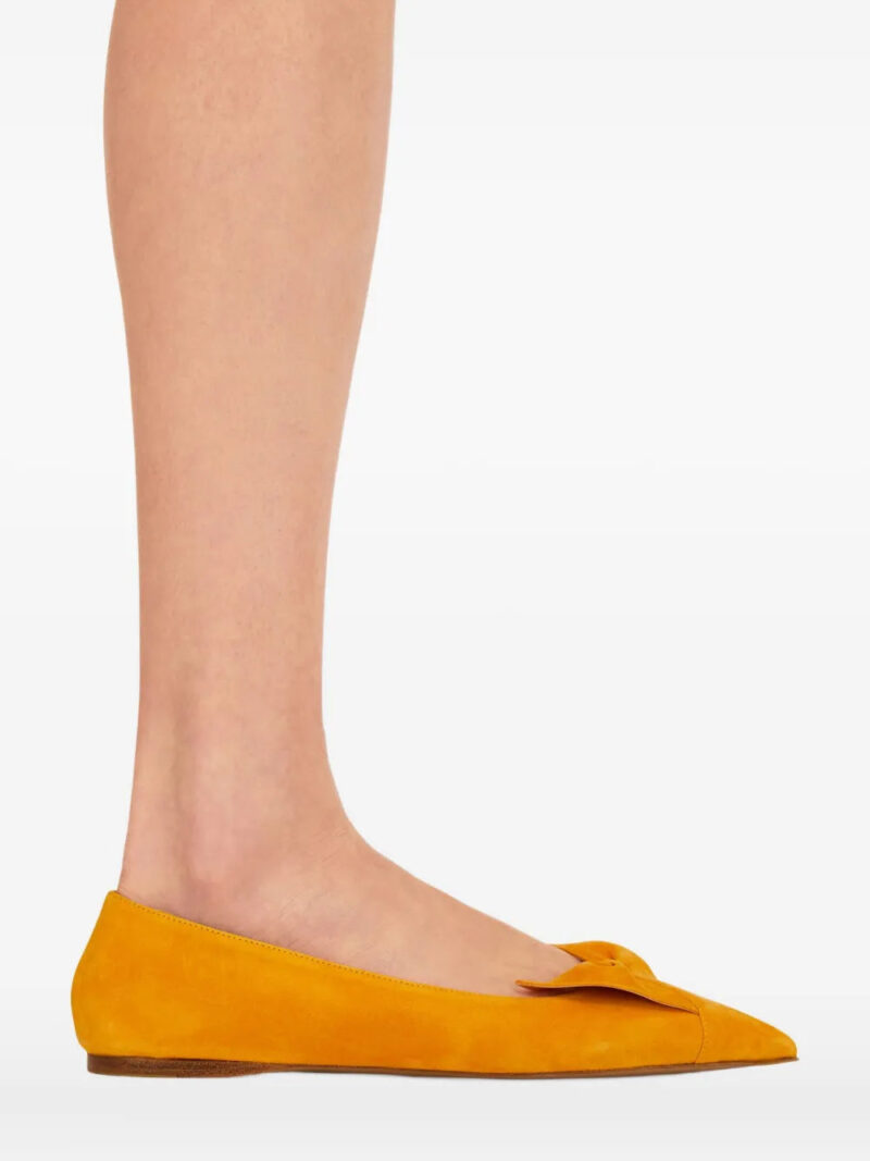Ferragamo bow pointed ballet flats