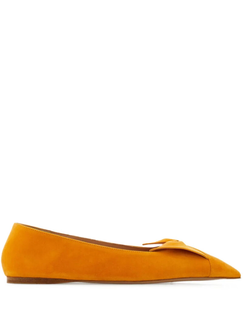 Ferragamo  bow pointed ballet flats