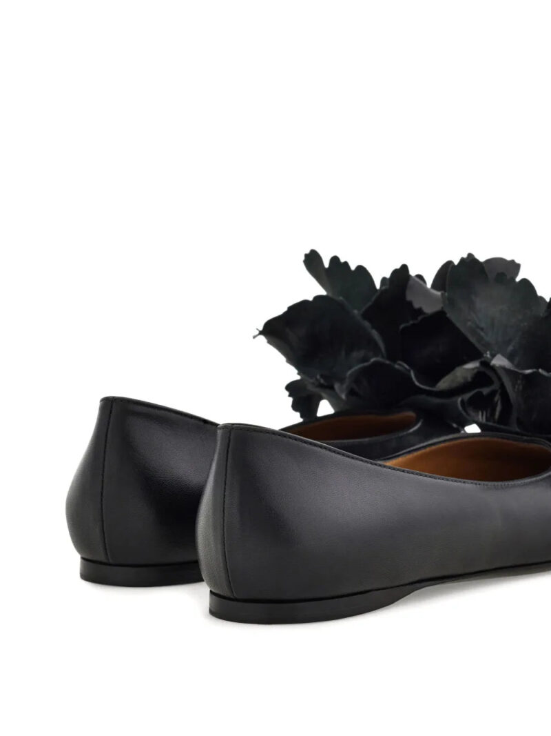 Ferragamo  flower-embellished pointed ballet flats