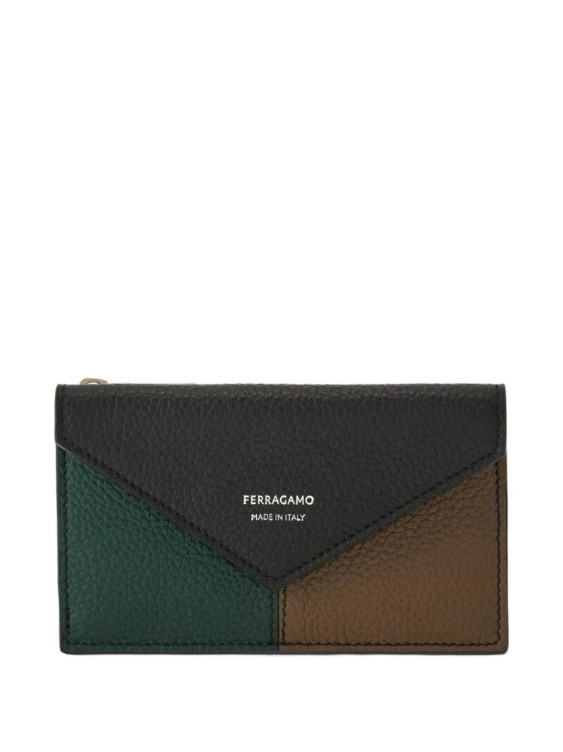 Ferragamo  colour-block flap cardholder