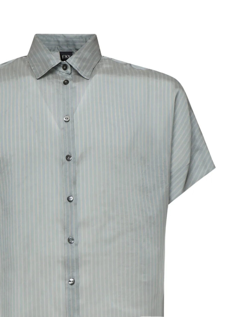 Fay striped short-sleeve shirt