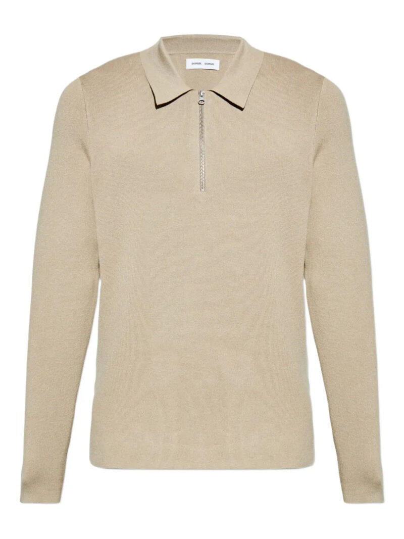 SAMSOE SAMSOE  zip-neck polo shirt