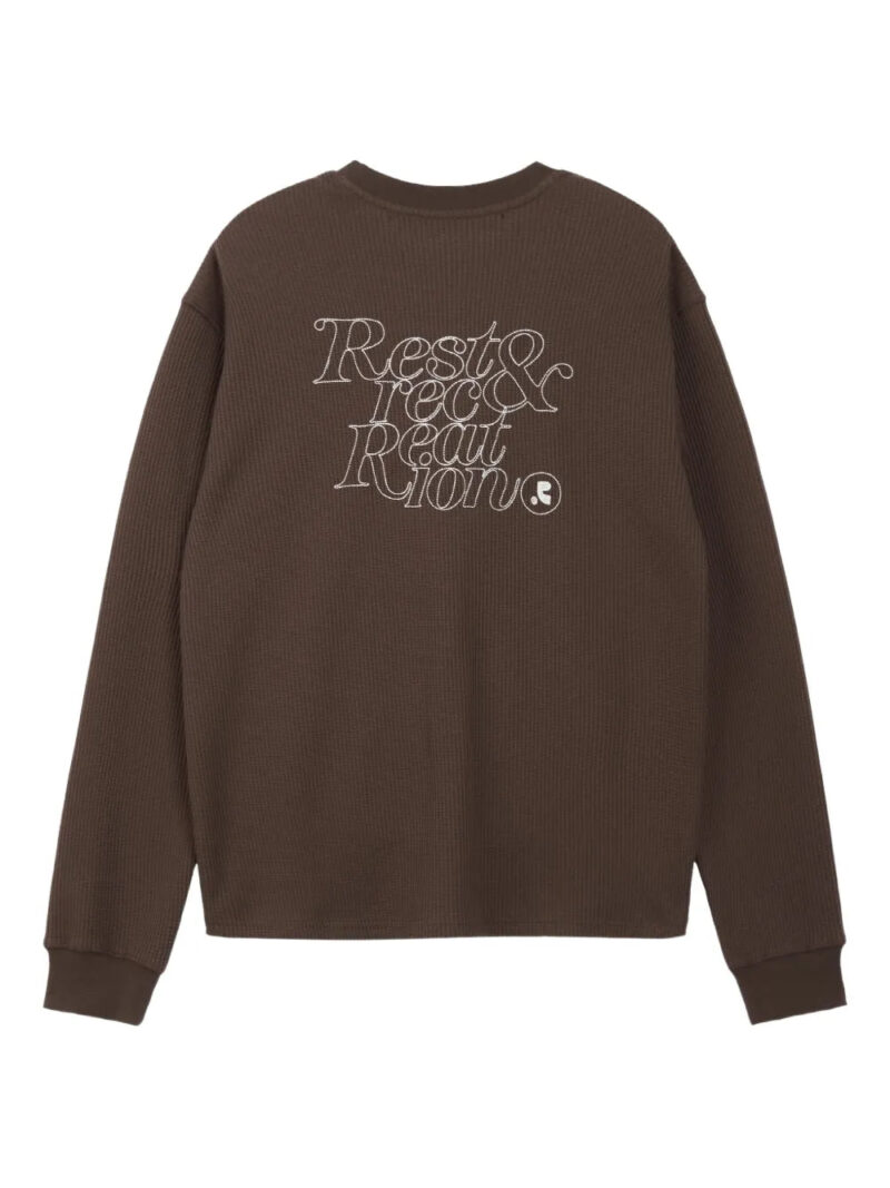 Rest&Recreation  waffle crew-neck sweatshirt