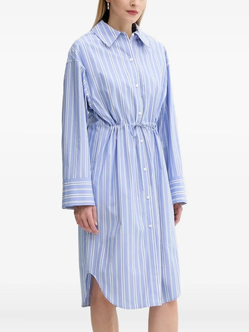 SAMSOE SAMSOE  Sacatan striped drawstring shirt dress