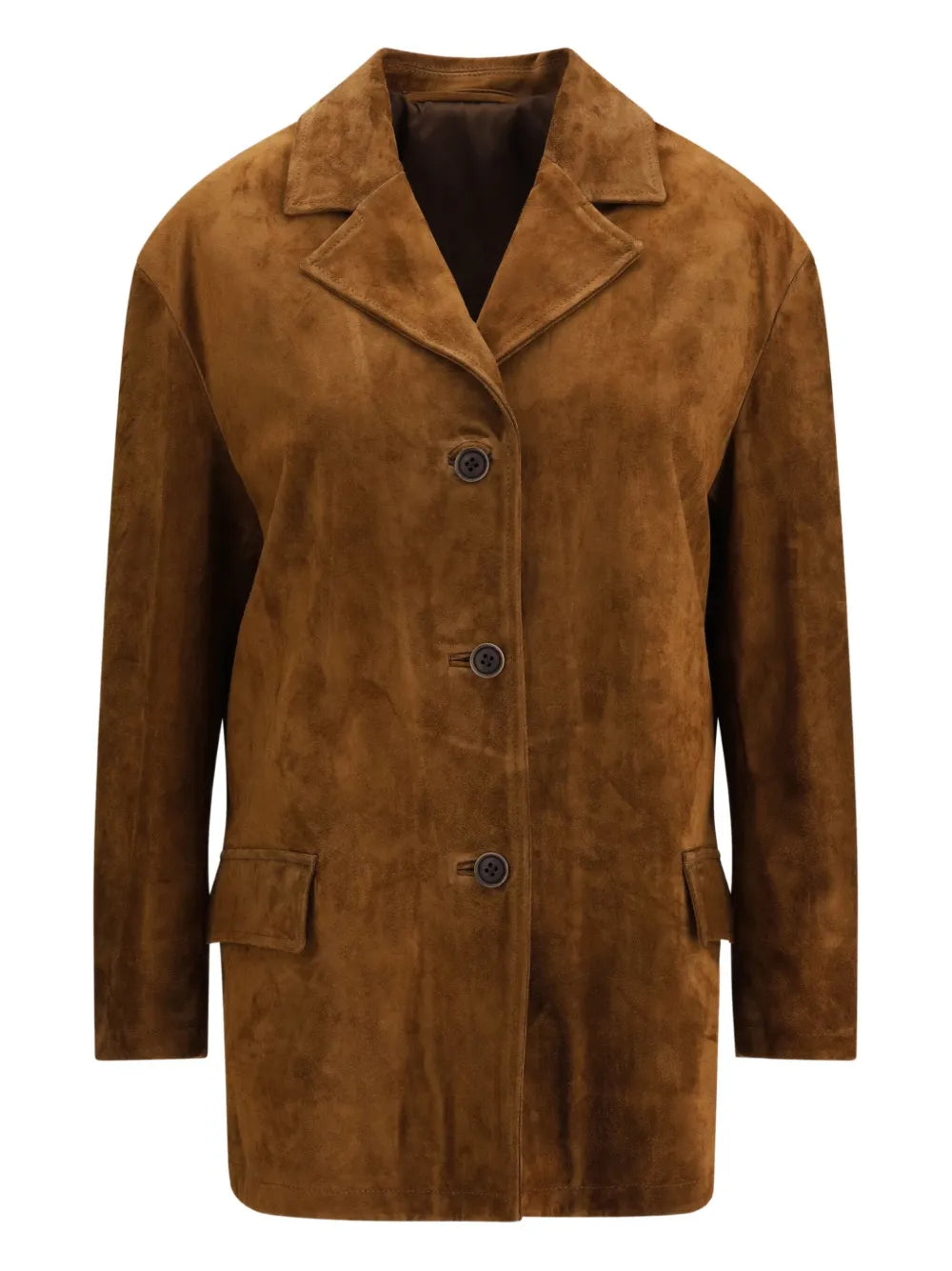 Salvatore Santoro button-fastening suede jacket