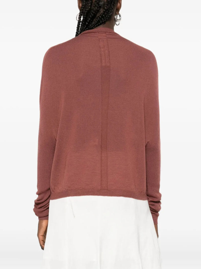 Rick Owens high-neck ribbed top