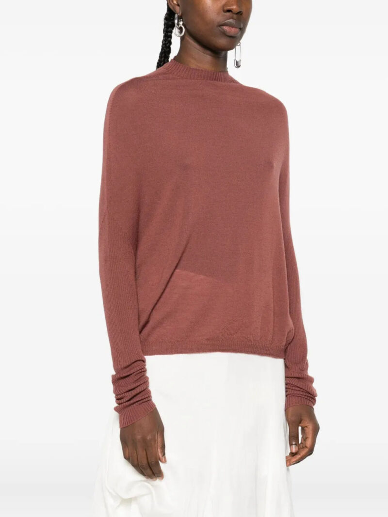 Rick Owens high-neck ribbed top