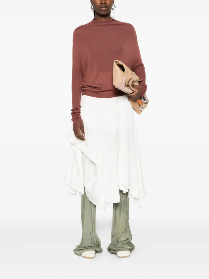 Rick Owens high-neck ribbed top