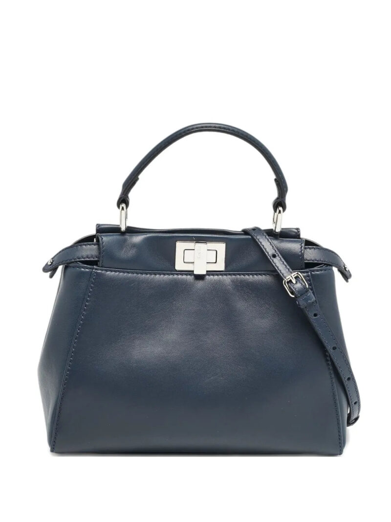 Fendi Peekaboo leather tote bag